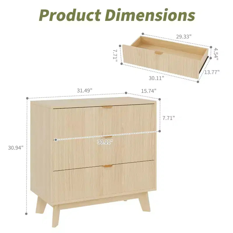 Commode moderne, meuble de rangement en bois pour chambre, salon, couloir, chêne naturel