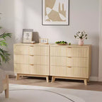Commode moderne, meuble de rangement en bois pour chambre, salon, couloir, chêne naturel