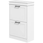 Meuble à chaussures, Rangement à chaussures avec 2 tiroirs basculants et étagères réglables pour 10 paires de chaussures, Organisateur de chaussures pour entrée, couloir