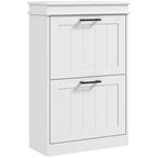 Meuble à chaussures, Rangement à chaussures avec 2 tiroirs basculants et étagères réglables pour 10 paires de chaussures, Organisateur de chaussures pour entrée, couloir
