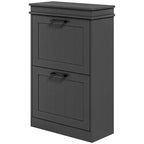 Meuble à chaussures, Rangement à chaussures avec 2 tiroirs basculants et étagères réglables pour 10 paires de chaussures, Organisateur de chaussures pour entrée, couloir