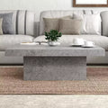 Galano Block Coffee Table in Manufactured Wood  35.4 W x 35.4 D x 12.2 H