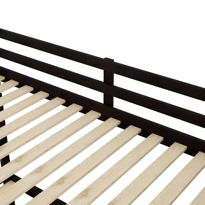 Lits superposés jumeaux avec tiroir gigogne et escalier de rangement, lits superposés en bois avec garde-corps pleine longueur