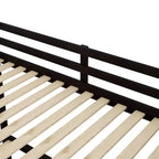 Lits superposés jumeaux avec tiroir gigogne et escalier de rangement, lits superposés en bois avec garde-corps pleine longueur