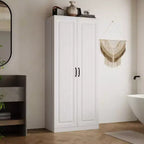 Meuble-lavabo moderne minimaliste à deux portes avec rangement rotatif, organisateur de maquillage pour salle de bain et dressing
