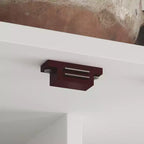 Meuble-lavabo moderne minimaliste à deux portes avec rangement rotatif, organisateur de maquillage pour salle de bain et dressing