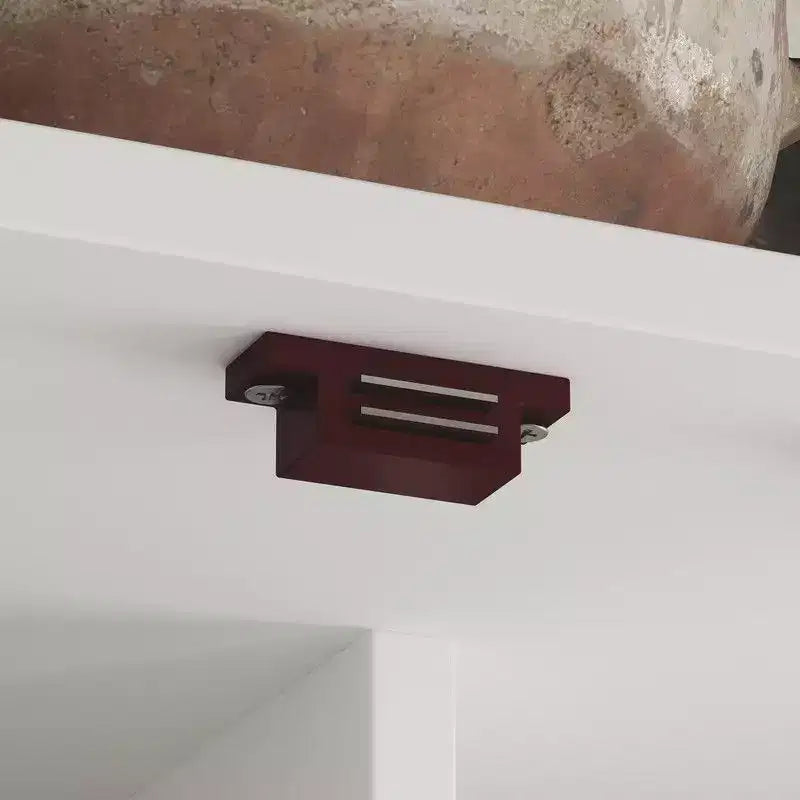 Meuble-lavabo moderne minimaliste à deux portes avec rangement rotatif, organisateur de maquillage pour salle de bain et dressing