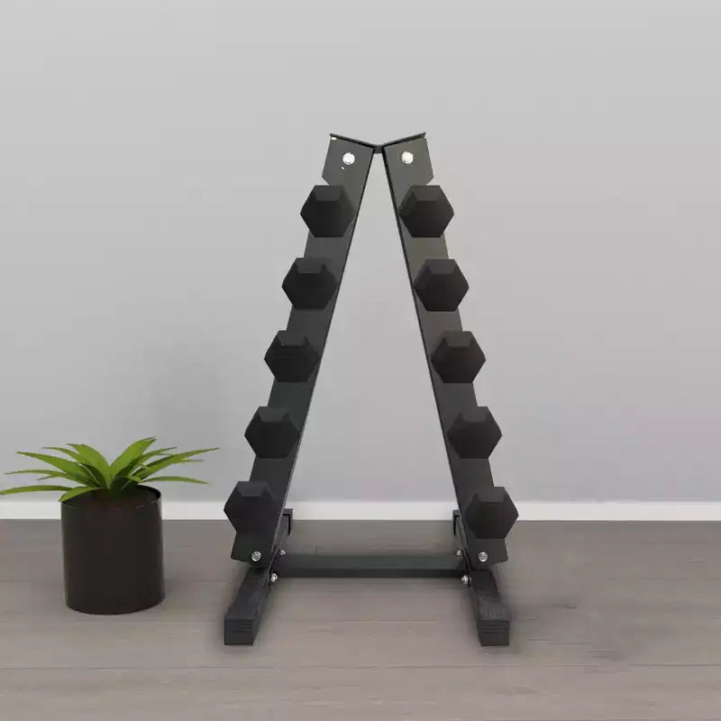 Support de rangement pour haltères seulement, étagère de rangement pour poids en acier A-frame, support à poids pour gym à domicile, support de rangement pour haltères