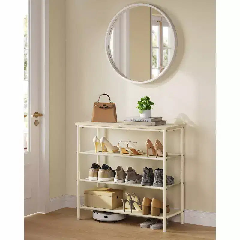 Shoe Rack, 4/5 Tier Shoe Storage Rack for 12-16 Pairs of Shoes, Shoe Organizer for Entryway