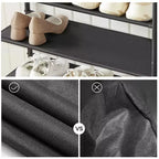 Meuble à Chaussures, Étagère à Chaussures à 4/5 Niveaux pour 12-16 Paires de Chaussures, Organisateur de Chaussures pour Entrée