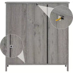 Meuble de salle de bain, Armoire de rangement au sol avec portes et étagères, Meuble de bar à café avec tiroir