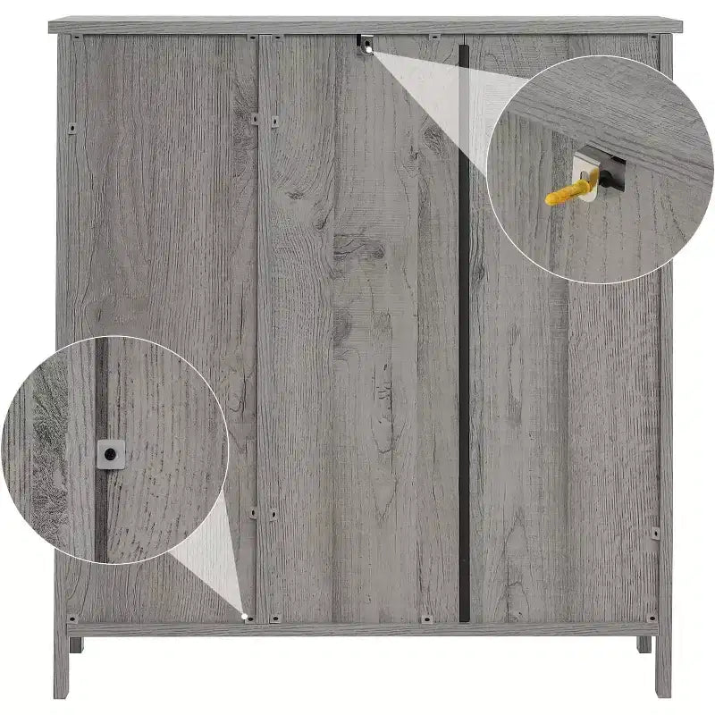 Meuble de salle de bain, Armoire de rangement au sol avec portes et étagères, Meuble de bar à café avec tiroir