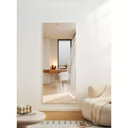 Miroir sur pied incassable 70*31in avec cadre en alliage d'aluminium, miroir mural haute définition, miroir pour chambre, salon