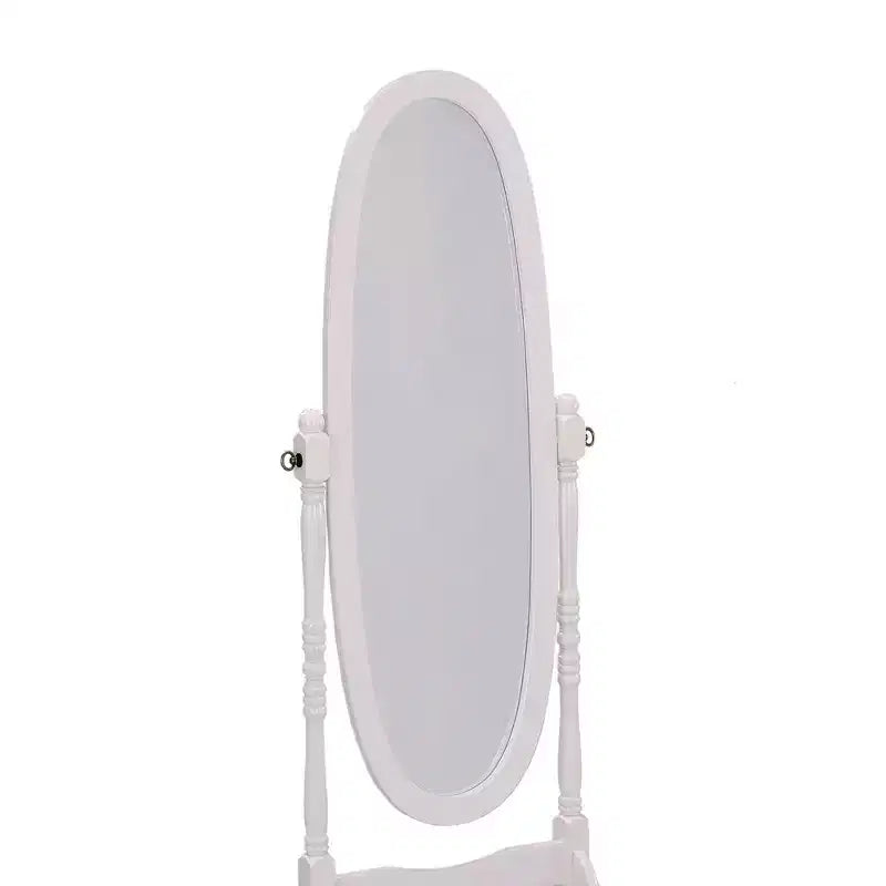 Miroir sur pied de 150,5 cm, psyché avec support en bois, miroir de sol pour magasin de vêtements, cabine d'essayage