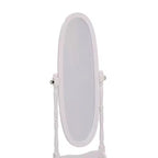 Miroir sur pied de 150,5 cm, psyché avec support en bois, miroir de sol pour magasin de vêtements, cabine d'essayage