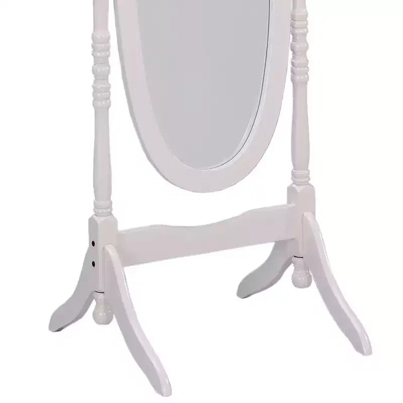 Miroir sur pied de 150,5 cm, psyché avec support en bois, miroir de sol pour magasin de vêtements, cabine d'essayage