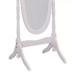 Miroir sur pied de 150,5 cm, psyché avec support en bois, miroir de sol pour magasin de vêtements, cabine d'essayage