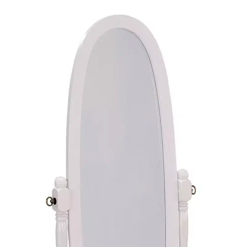 Miroir sur pied de 150,5 cm, psyché avec support en bois, miroir de sol pour magasin de vêtements, cabine d'essayage