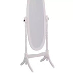 Miroir sur pied de 150,5 cm, psyché avec support en bois, miroir de sol pour magasin de vêtements, cabine d'essayage