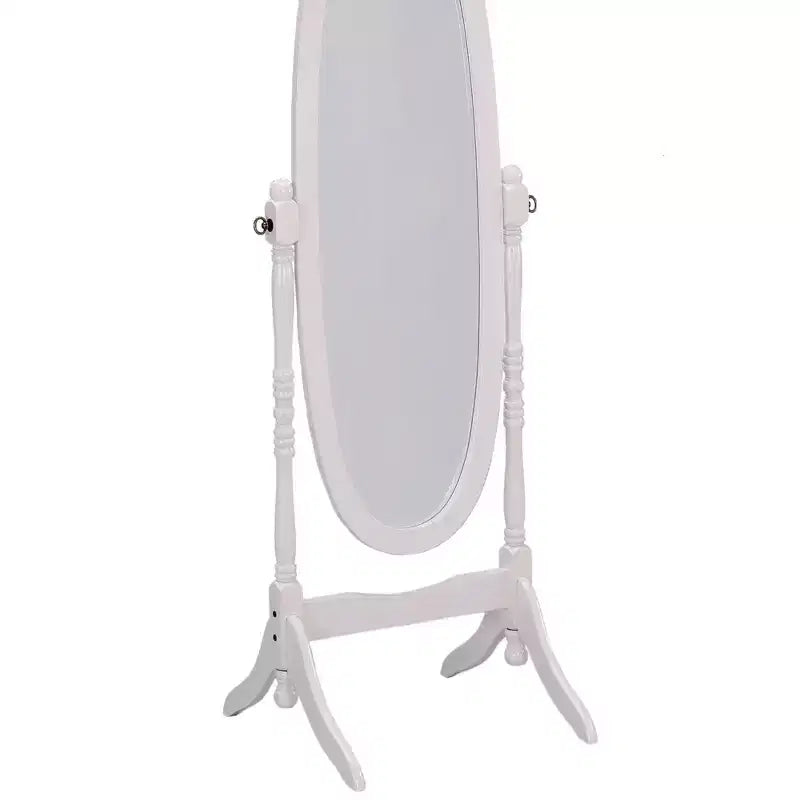 Miroir sur pied de 150,5 cm, psyché avec support en bois, miroir de sol pour magasin de vêtements, cabine d'essayage