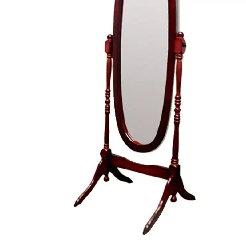 Miroir sur pied de 150,5 cm, psyché avec support en bois, miroir de sol pour magasin de vêtements, cabine d'essayage