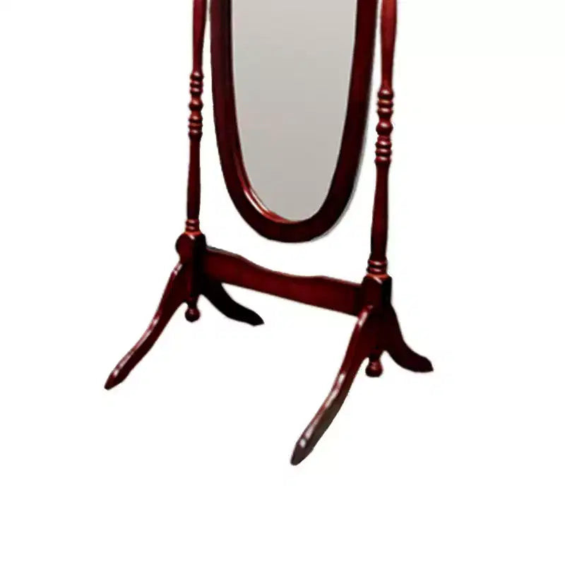 Miroir sur pied de 150,5 cm, psyché avec support en bois, miroir de sol pour magasin de vêtements, cabine d'essayage