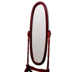 Miroir sur pied de 150,5 cm, psyché avec support en bois, miroir de sol pour magasin de vêtements, cabine d'essayage