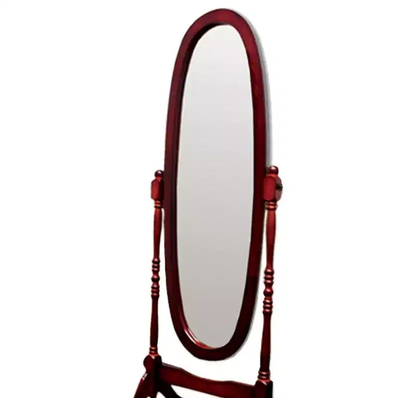 Miroir sur pied de 150,5 cm, psyché avec support en bois, miroir de sol pour magasin de vêtements, cabine d'essayage