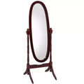 Miroir sur pied de 150,5 cm, psyché avec support en bois, miroir de sol pour magasin de vêtements, cabine d'essayage