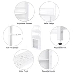 Meuble de rangement pour vin d'angle blanc 29 pour petits espaces, peut contenir plus de 50 bouteilles et de la verrerie, meuble de rangement en MDF avec dessus de bar pour liqueurs et accessoires de cocktails