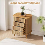 Commodes à 4 tiroirs, Commode de rangement moderne avec pieds en bois, Organisateur de rangement en bois pour chambre d'enfant, chambre à coucher, salon