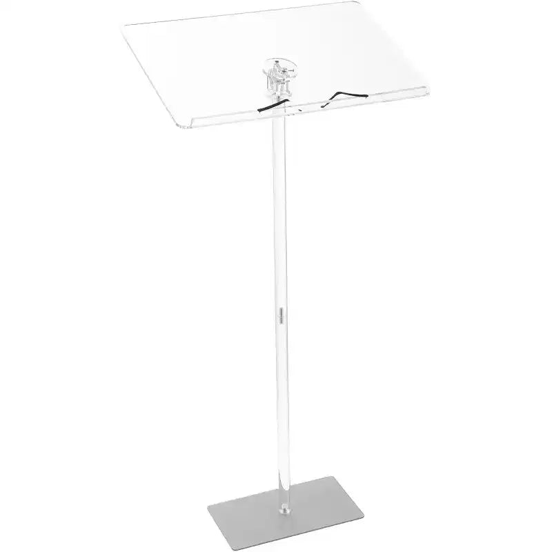 47 pupitres en acrylique transparent, support de présentation transparent avec étagère de rangement, pour cérémonies de mariage, églises, écoles et événements commerciaux
