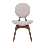 Chaise de salle à manger capitonnée en bois de style Mid-Century Modern (Lot de 2)