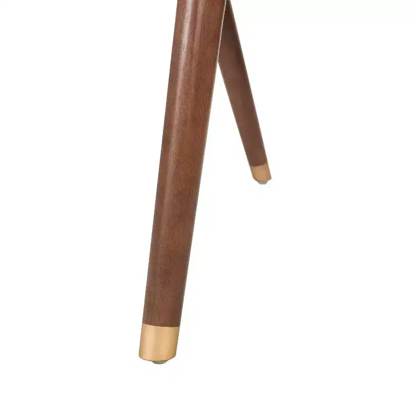 Chaise de salle à manger capitonnée en bois de style Mid-Century Modern (Lot de 2)