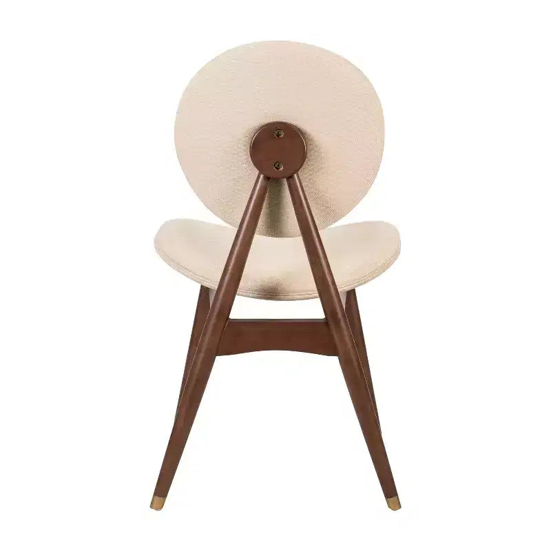 Chaise de salle à manger capitonnée en bois de style Mid-Century Modern (Lot de 2)