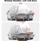 Moïse portable pour bébé avec auvent et poignées de transport