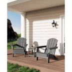 Chaise Adirondack pliable, chaise pliante toutes saisons en PEHD, chaises Adirondack résistantes aux intempéries pour patio, jardin, pelouse, arrière-cour, piscine
