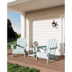 Chaise Adirondack pliable, chaise pliante toutes saisons en PEHD, chaises Adirondack résistantes aux intempéries pour patio, jardin, pelouse, arrière-cour, piscine