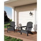 Chaise Adirondack pliable, chaise pliante toutes saisons en PEHD, chaises Adirondack résistantes aux intempéries pour patio, jardin, pelouse, arrière-cour, piscine
