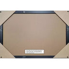 Miroir mural de salle de bain biseauté étroit petite, brun moyen 27,25 x 21,25 po