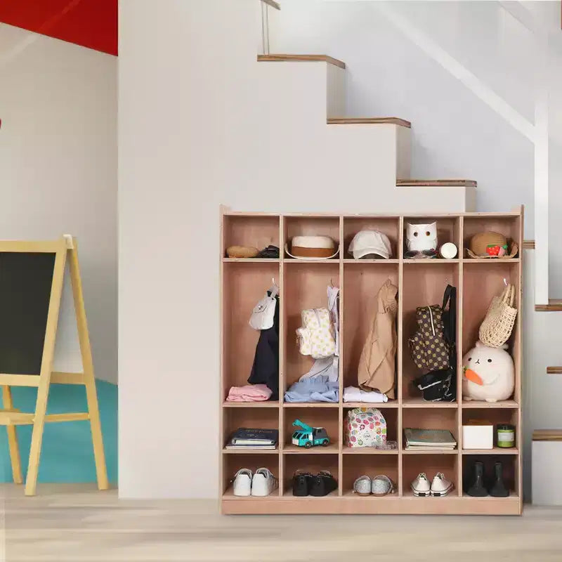 Open Storage Shelves, Freestanding Floor Storage Cabinets with 2 Doors, 47x 11.7x 26.5 , 2 Anti-Flip Fittings,Suitable for School