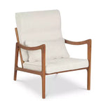 Fauteuil rembourré en tissu de lin, 1 ou 2 pièces, avec oreiller lombaire, dossier amovible, coussins d'assise beige/marron