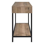 Table de Foyer 30 po Chêne de Récupération -  Home Furnishings : Cadre en acier, Tiroir, Étagère inférieure