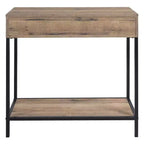 Table de Foyer 30 po Chêne de Récupération -  Home Furnishings : Cadre en acier, Tiroir, Étagère inférieure