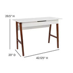 Bureau d'écriture et de travail avec tiroir - Table de bureau pour l'écriture et le travail
