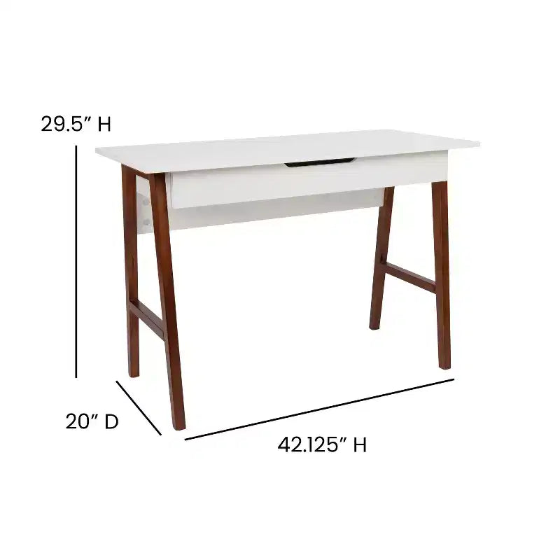 Bureau d'écriture et de travail avec tiroir - Table de bureau pour l'écriture et le travail