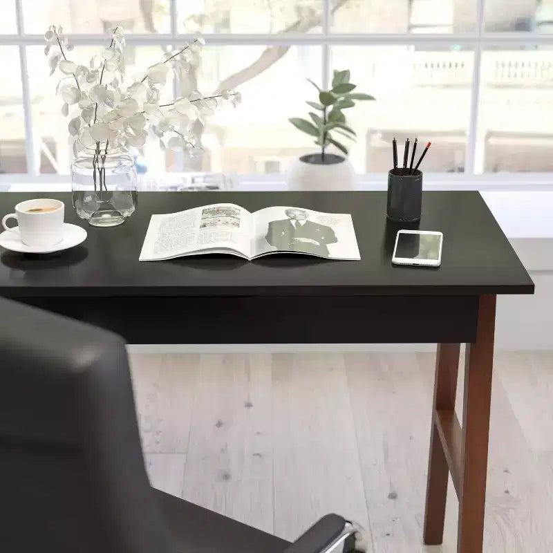 Bureau d'écriture et de travail avec tiroir - Table de bureau pour l'écriture et le travail
