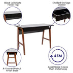 Bureau d'écriture et de travail avec tiroir - Table de bureau pour l'écriture et le travail