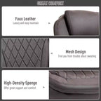Chaise de bureau exécutive grande taille avec siège large, chaise de bureau d'ordinateur à dossier haut, hauteur réglable et roulettes pivotantes