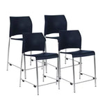 Tabouret de bar en plastique , hauteur comptoir, lot de 4